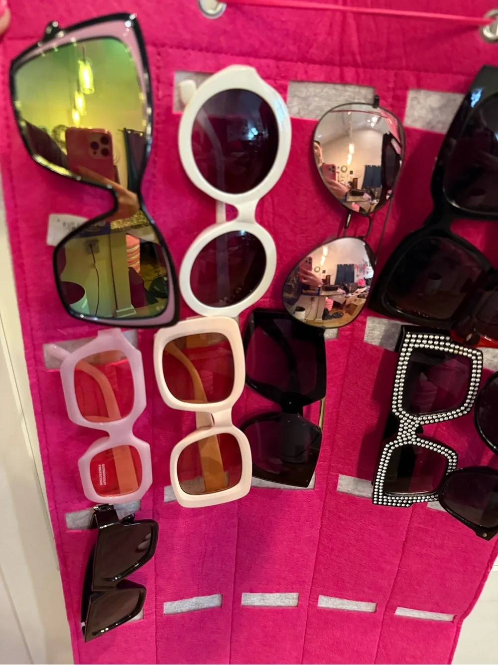 sunglasses bundle-11 pairs of sunglasses- includes hanger for organizing